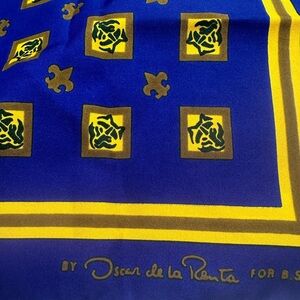 Vintage Oscar De La Renta Scarf- made for Boy Scouts of America circa 1970-1980